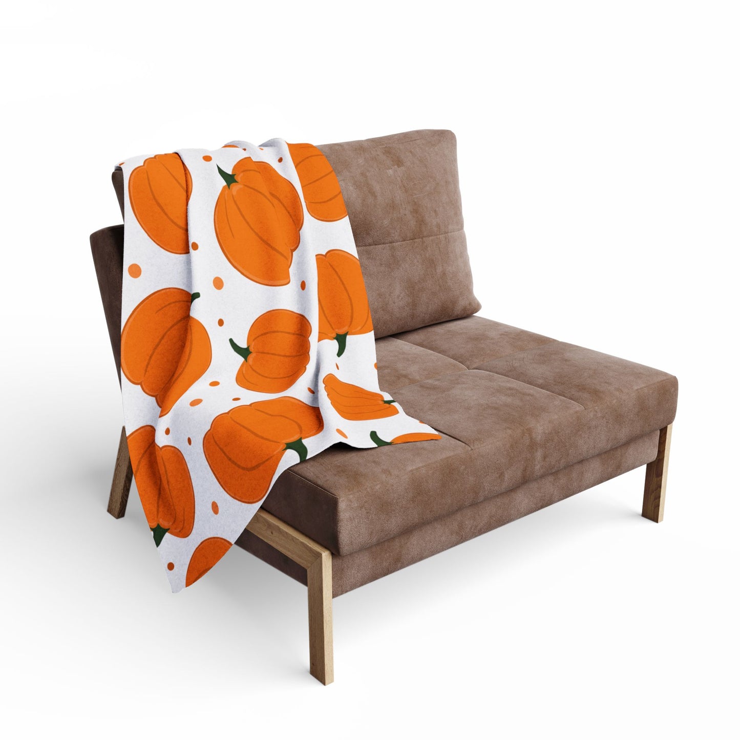 Cozy Pumpkin Fleece Blanket | Perfect for Fall Decor, Halloween, Thanksgiving, Home Warmth, Gift Idea