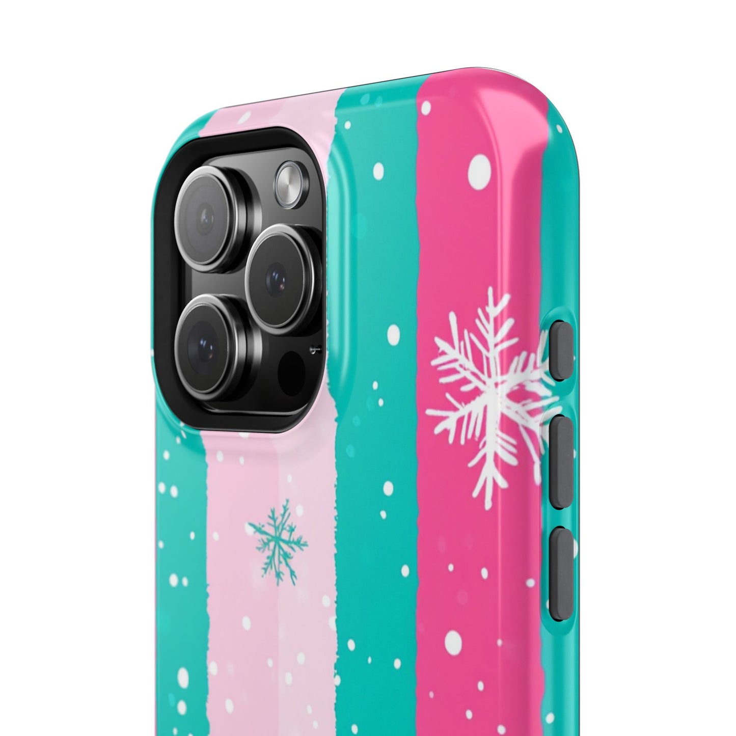 Colorful Winter Impact-Resistant Phone Cases, Cute Snowflake Phone Covers, Holiday Gift for Her, Winter Phone Accessory, Stylish Tech Gear