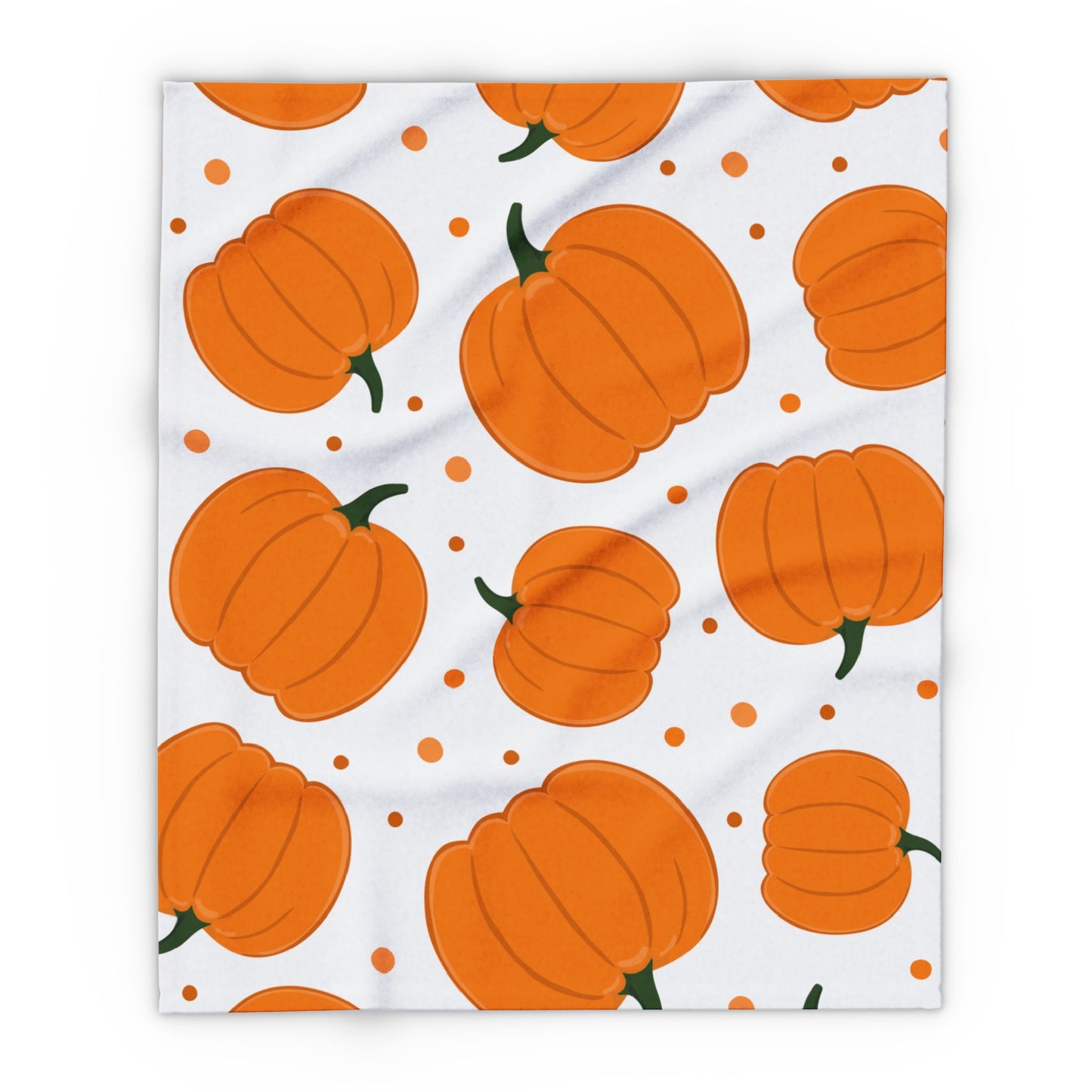 Cozy Pumpkin Fleece Blanket | Perfect for Fall Decor, Halloween, Thanksgiving, Home Warmth, Gift Idea