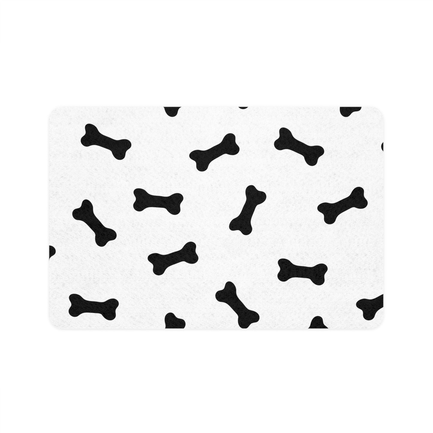 Stylish Pet Food Mat, Non-slip Dog Bowl Mat, Cute Bone Design Feeding Mat, Pet Dining Accessory, Dog Lover Gift