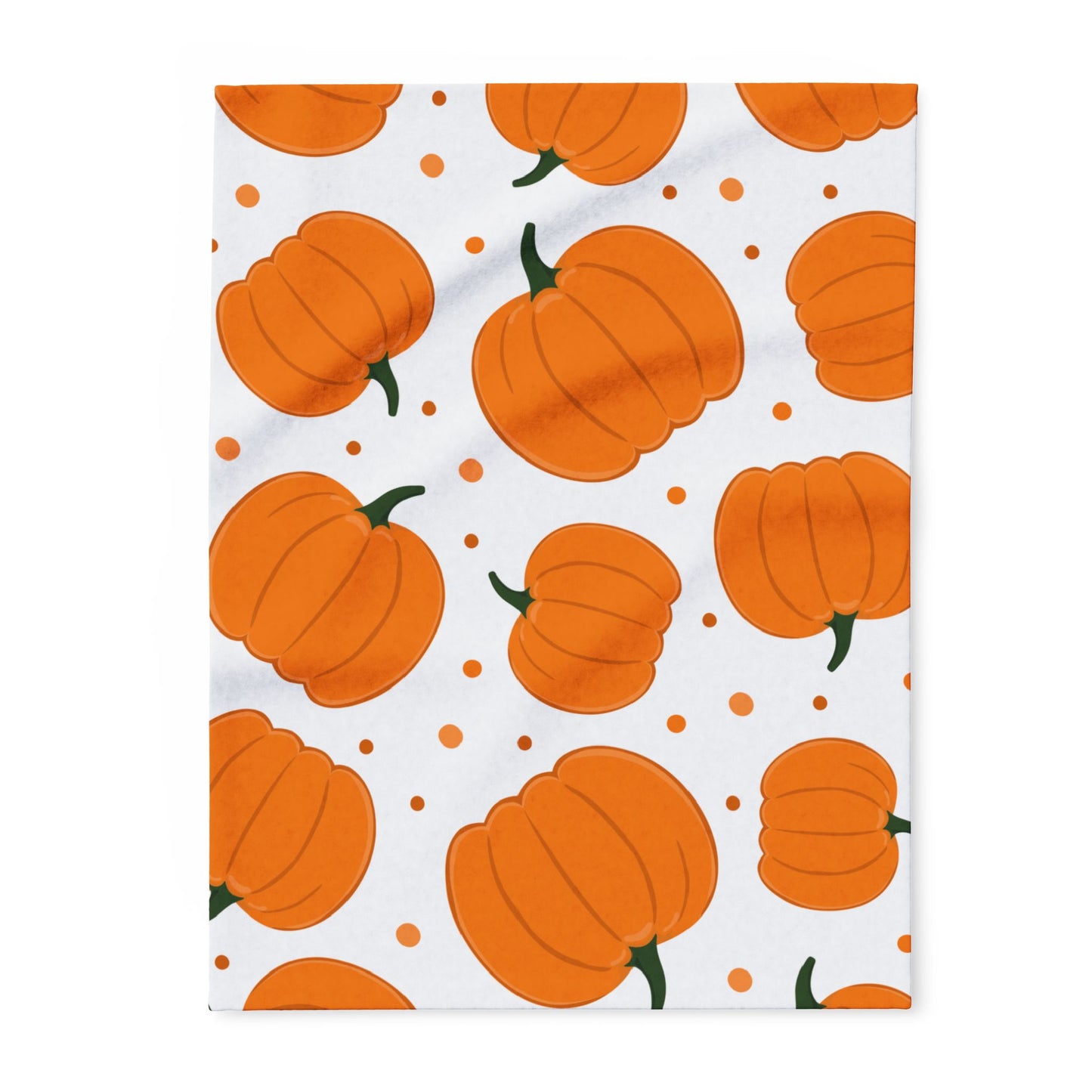 Cozy Pumpkin Fleece Blanket | Perfect for Fall Decor, Halloween, Thanksgiving, Home Warmth, Gift Idea