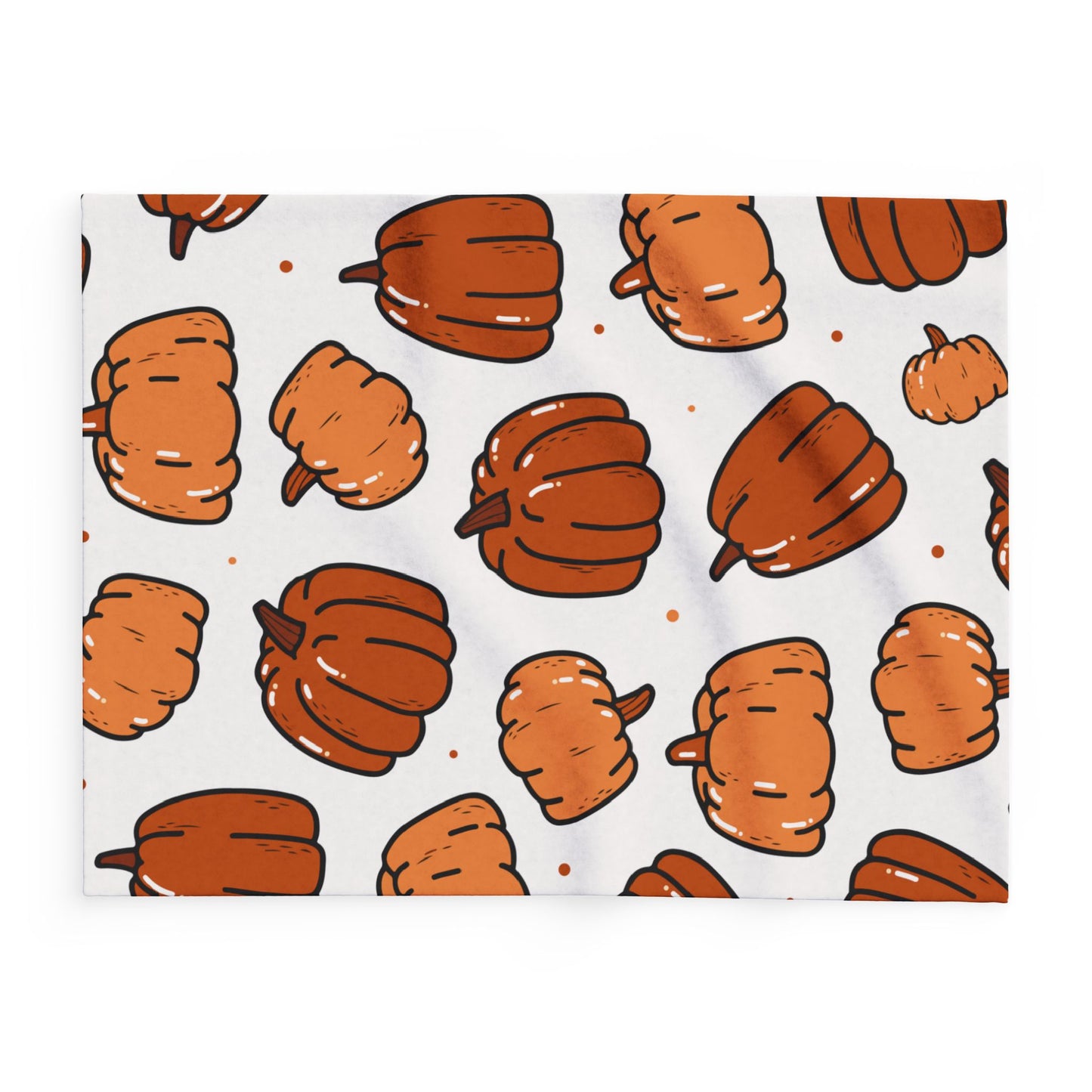 Cozy Pumpkin Fleece Blanket - Fall Decor, Autumn Gift, Seasonal Throw, Halloween Cozy, Home Blanket