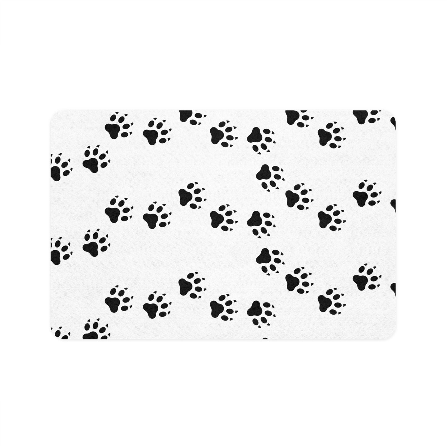 Pet-Themed Food Mat for Dogs & Cats, Paw Print Design, Non-Slip, Durable, Perfect for Pet Lovers, Great Gift Idea