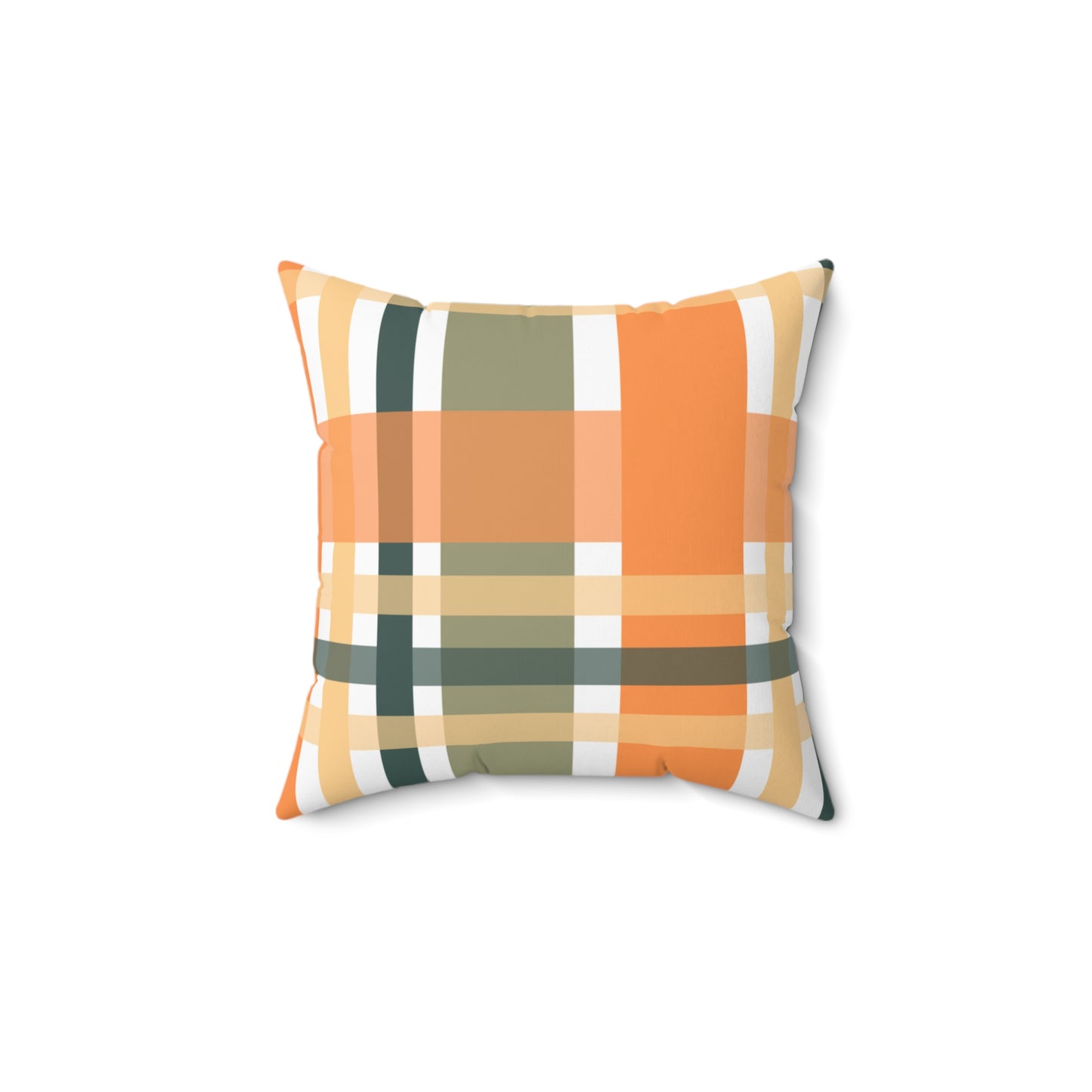 Cozy Fall Plaid Pillow, Seasonal Decor Pillow, Farmhouse Style Cushion, Autumn Home Accent, Thanksgiving Gift Idea, Boho Decor