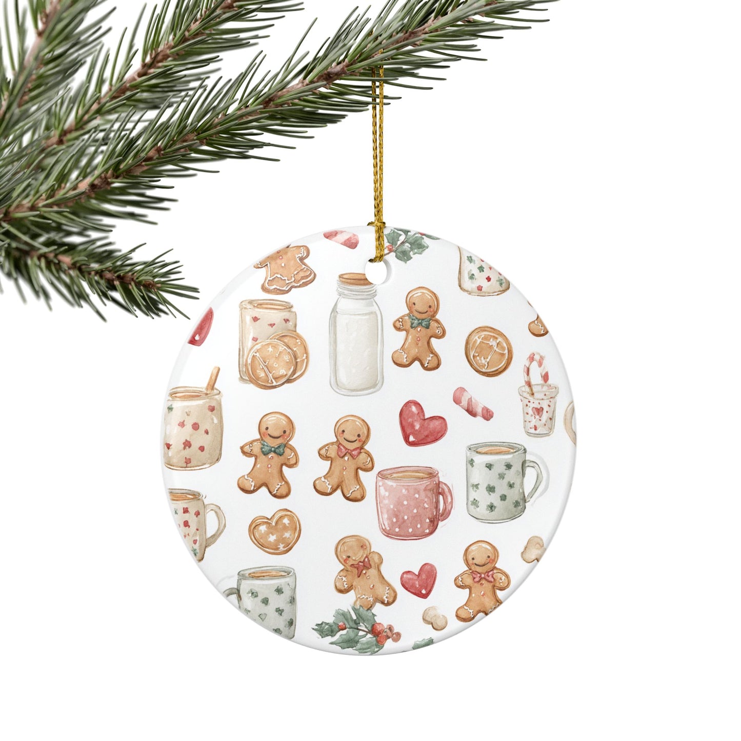 Christmas Gingerbread Ornament, Holiday Decor, Festive Tree Decoration, Gift for Baking Lovers, Seasonal Home Accent