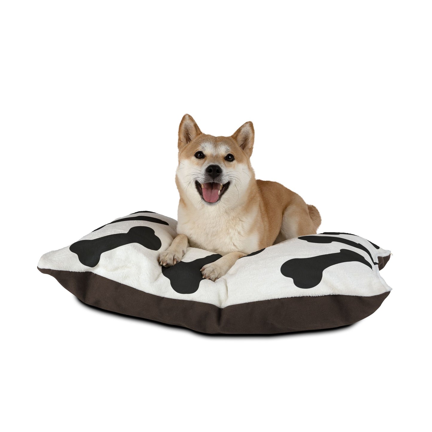 Stylish Pet Bed, Cozy Dog Crate Cushion, Modern Cat Sleeping Pad, Bone Pattern Pet Mattress, Home Decor for Pets, Pet Gift Idea