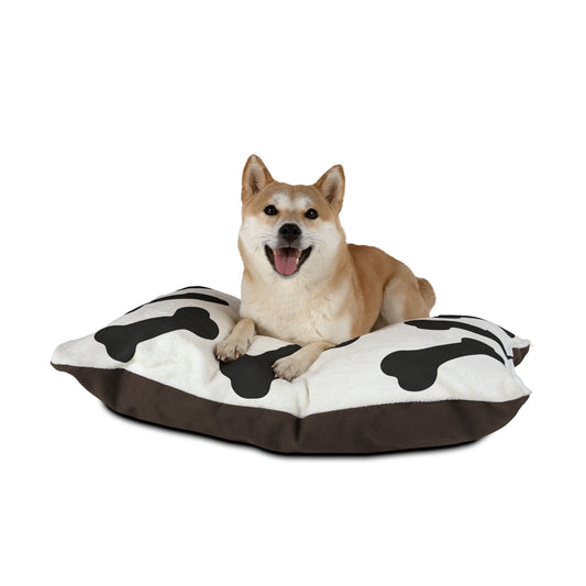 Stylish Pet Bed, Cozy Dog Crate Cushion, Modern Cat Sleeping Pad, Bone Pattern Pet Mattress, Home Decor for Pets, Pet Gift Idea