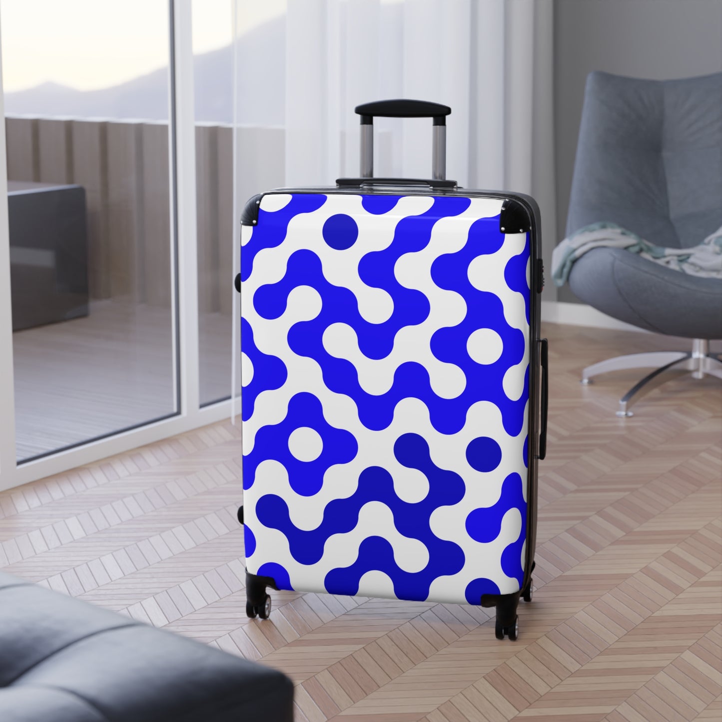 Chic Patterned Suitcases for Stylish Travelers, Travel Essentials, Luggage, Summer Trips, Vacation Gear, Trendy Baggage