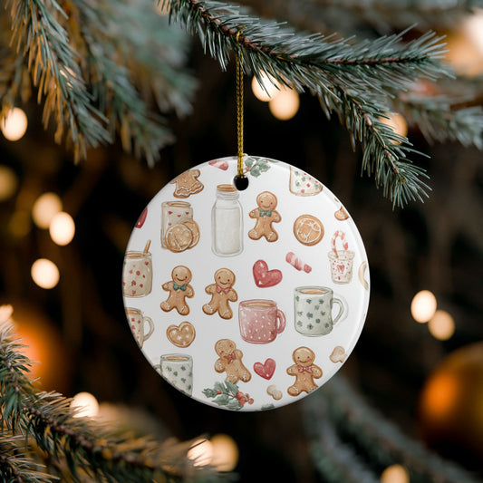Christmas Gingerbread Ornament, Holiday Decor, Festive Tree Decoration, Gift for Baking Lovers, Seasonal Home Accent