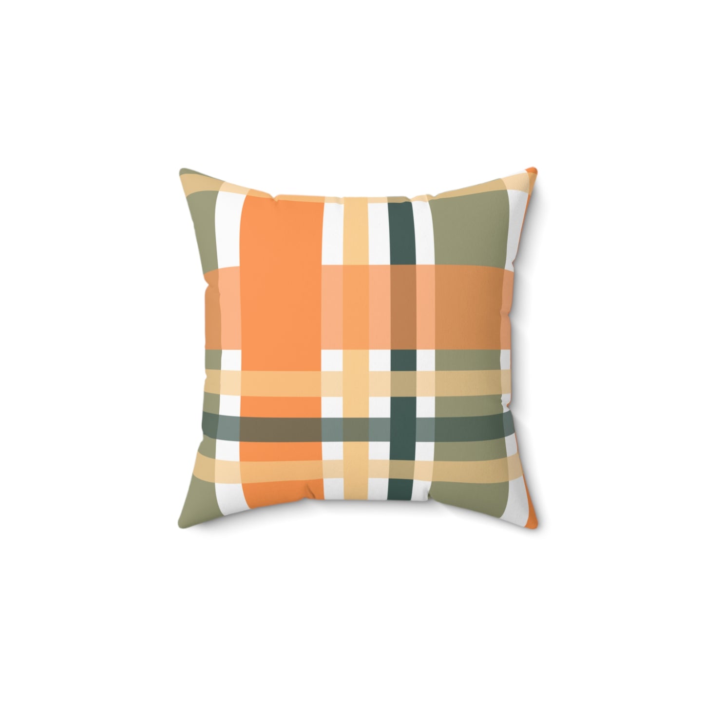 Cozy Fall Plaid Pillow, Seasonal Decor Pillow, Farmhouse Style Cushion, Autumn Home Accent, Thanksgiving Gift Idea, Boho Decor