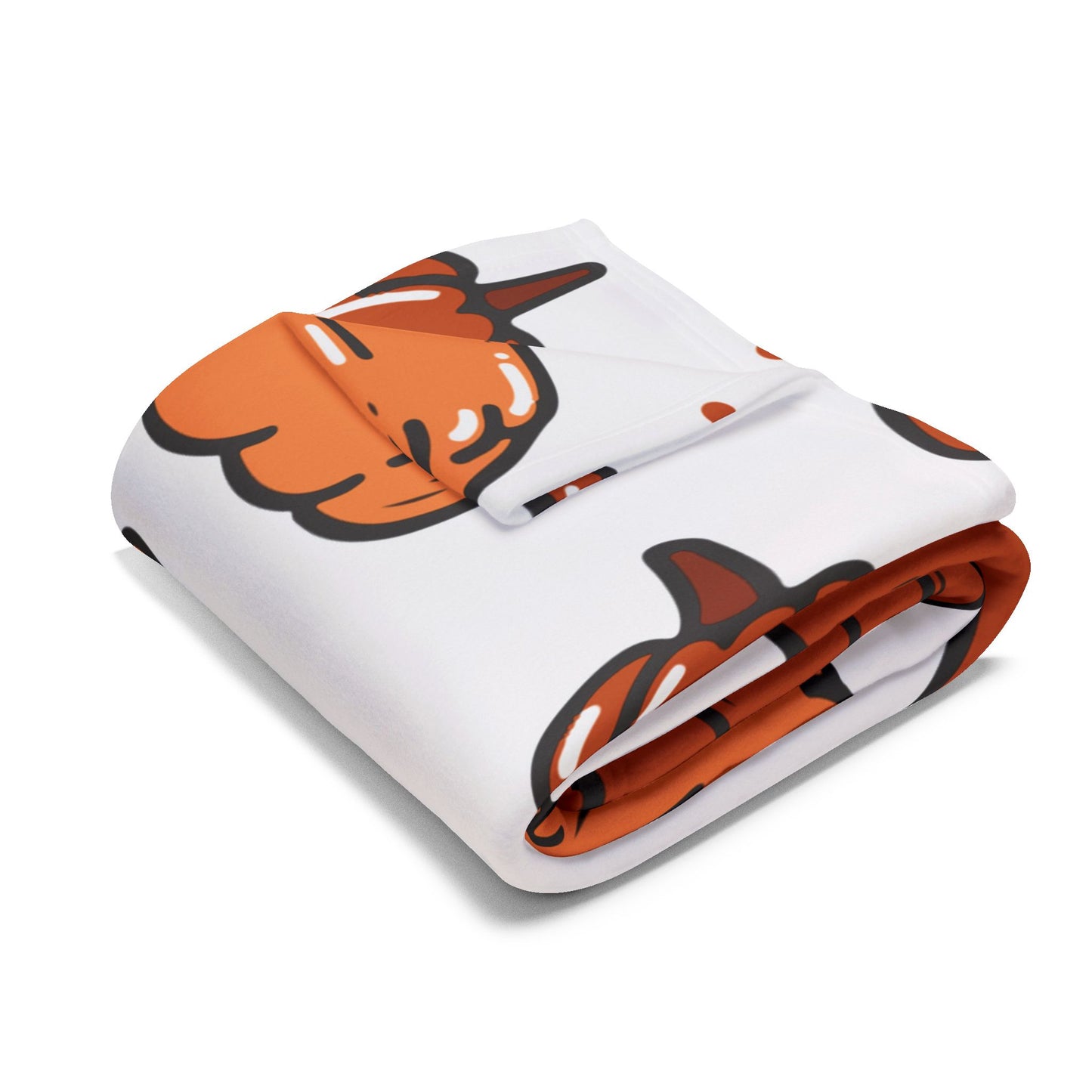 Cozy Pumpkin Fleece Blanket - Fall Decor, Autumn Gift, Seasonal Throw, Halloween Cozy, Home Blanket